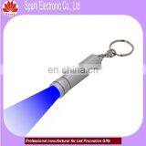 Metal Mini Led Torch Key Chain With 1 Led Bulb