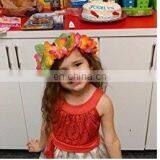 Rose Flower Lei Garland Rose Headband Silk Headband Lei Headband Kauai Headband thumbnail-3