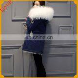 Winter Warm Genuine Fox Fur Coat Parka Women thumbnail-2