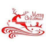Christmas Home Decoration Supply Merry Christmas Sika Deer Christmas Tree Pattern Removable Car Wall Stickers thumbnail-2