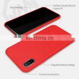 Ponch Series Liquid Silicone Coated PC Back Cover Case for IPhone X - Red thumbnail-2
