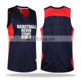 OEM Boy Students Basketball Jersey Black Color Design2016 thumbnail-2