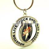 Wholesale Zinc Alloy High Quality CUSTOMIZED Design DOUBLE SIDE ROTATE KEY CHAINS thumbnail-1