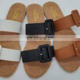 Women's Casual Slippers Flat Sandals Open Toe Beach Shoes Summer Outdoor Slippers Belt Buckle Solid Color Flip Flops thumbnail-4