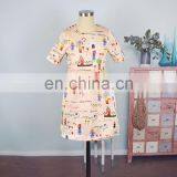 2019 Summer Printed Round Neck Short Sleeves Dress Long Women Mommy And Me Dress (this Link for Girls,1-8years) thumbnail-6