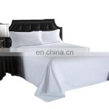 100% cotton luxury home textile white hotel bed linen bed sheet