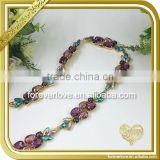 AB color Crystal Rhinestone aluminum chain metal for necklace FC-609