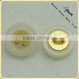 White Sew on Button for Baby Clothing