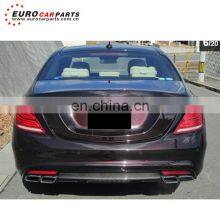 W222 S63 Body Kits With Carbon Fiber Addon Fit for W222 S320 S350 S500 S550 to S63 Carbon Fiber Style PP+carbon Fiber thumbnail-4