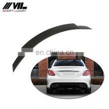 Carbon Fiber Rear Spoiler for Mercedes Benz W205 C63 Sedan 4-door 2015-2017 thumbnail-1