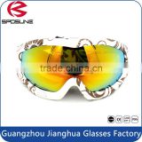 Camo TPU frame anti glare uv 400 protective snowboard goggle custom brands on sale snow glasses