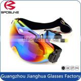 2015 Top sale best goggles for skiing shiny dual lens sports ski goggles
