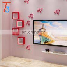 Новый дизайн экологически чистых мебельных изделий для дома, деревянный настенный полку с индивидуальным логотипом