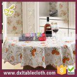 Fruit Outdoor Decorat Printed PVC Transparent Table Cover --white
