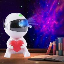 Love Astronaut Light Projector Starry Sky Projector Lamp Portable Remote Control Galaxy Night Light For Children thumbnail-1
