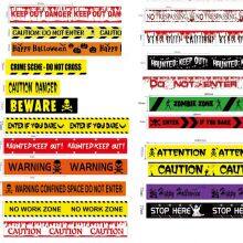Halloween Non-Adhesive Scary Warning Tape for Indoor Party & Barricade Needs thumbnail-4