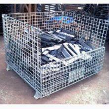 Foldable Stackable Steel Wire Mesh Container for Garage Storage thumbnail-5