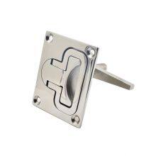 Boat Deck Hatch Lock 316 Stainless Steel Marine Hardware Square Boat Turning Lock thumbnail-3