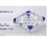 Square Clear Crystal Glass Ashtray HF30301L thumbnail-1