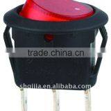 Waterproof Illuminated Round Rocker Switch thumbnail-1