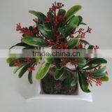 Bonsai For Indoor Office Decoration Gifts, Mini Fake Agave Plant Bonsai thumbnail-4