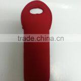 Red Neoprene Bottle Cooler Holder,1 Bottle Beer Carrier thumbnail-2
