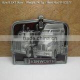 New Fashion Silver Plate Die Cast Custom Belt Buckle thumbnail-2