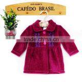 New Design Girls Coat Pink Polar Fleece Baby Girl Winter Coat thumbnail-1