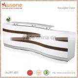 Modern Glossy White Office Reception Table Models