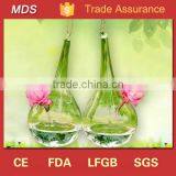 Home Decor Terrarium Glass Hanging Teardrop Shaped Glass Vase thumbnail-1