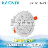 Patent Heatsink 50000hrs Life Time 30w Led Ceiling Light 80ra 15*3w