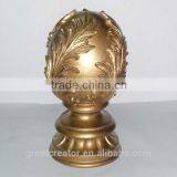 Decorative Victorial Gold Curtain Rod Finials Antique Drapery Hardware Supplies thumbnail-1