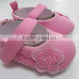 Fabric flower baby toddler shoes comfortable baby maryjane baby mossasins payless style shoes