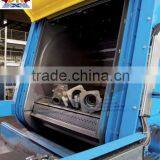 Rubber belt shot blasting machine for rust removal of automotive parts