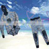 Spearfishing Camouflage Wetsuits for Cold Deep Sea WS-100 thumbnail-1