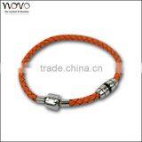 Fashion Jewerly Cheap Stain Less Steel 2014 Newest Handmade Fashion Leather Bracelet thumbnail-2