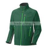 Hot!!! Breathable Green Wholesale Men Waterproof Softshell Jacket