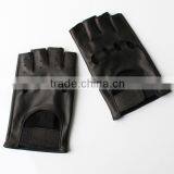 2016 Hot Sale Short Finger Cycling Leather Gloves thumbnail-1