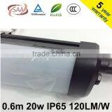 600mm 20w 120lm/w LED Tri Proof Light CE, ROHS TUV 5 Years Warranty