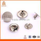 Custom Logo Metal Press Snap Button Four Parts Jacket Snap Button