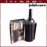 All black wine bottle freeze gel cooler bottle cooler