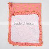 2015 Posh Black Gold Dots Blanket Cotton Fleece Blanket for Kids Quality Choice thumbnail-6