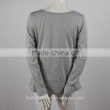 2015 OEM Factory Wholesale 100% Cotton Long Sleeve T Shirts Maternity Clothes thumbnail-5
