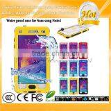 For Samsung Note 4 Waterproof Case With Button Yellow