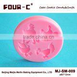 3D Silicone Cake Decorating Molds,farm Birds Fondant and Gum Paste Molds,embossing Molds