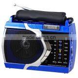 Rechargeable 3 Band Radio, Portable Radio With Flashlight, USB TF Card MP3 Player thumbnail-1