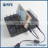 Best Selling 7 Ports Portable Desktop USB Charger for Mobile Phones