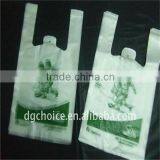 100% HDPE/LDPE Raw Material Cheap Plastic T-shirt Bag/ Vest Carrier Bag thumbnail-1