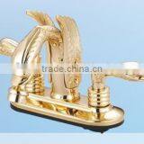 High Quality Taiwan Made Golden Swan Bathtub Set Animal Faucet thumbnail-1