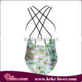 2015 Popular Designer Printing Women Swimwear Sexy Siamese Bikini Wholesale Swim Wear thumbnail-2